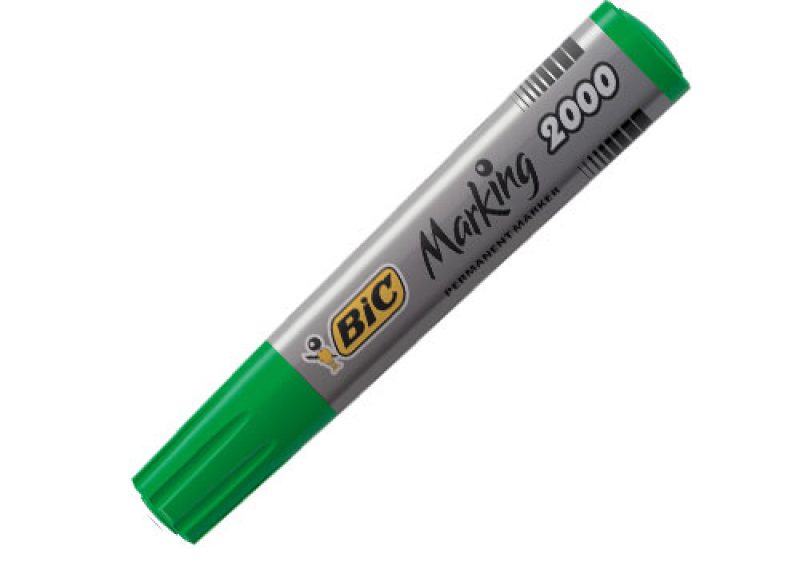 bic marker kalem 2000 yeşil