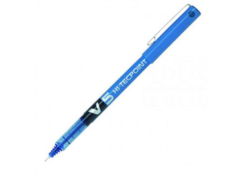 pilot v5 iğne uçlu kalem mavi