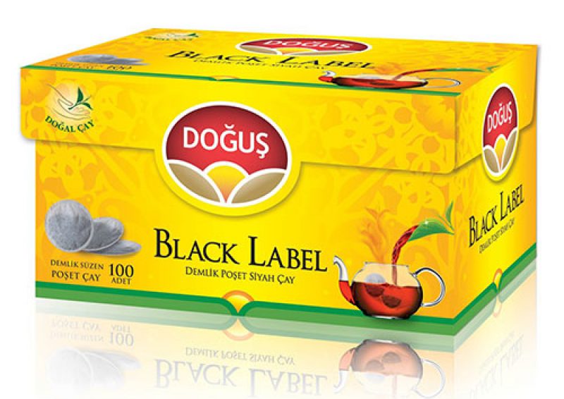 doğuş black label demlik süzen poşet çay 100 lü