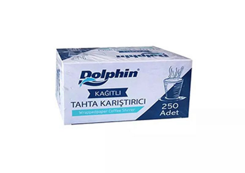 dolphin kağıtlı karıştırıcı 250 li paket