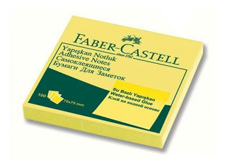faber castell not kağıt fosforlu sarı