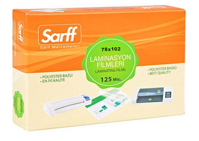 sarf 78x102 laminasyon filmi